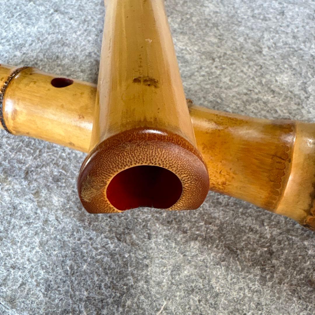 258尺八　一尺五寸管　月山銘三印