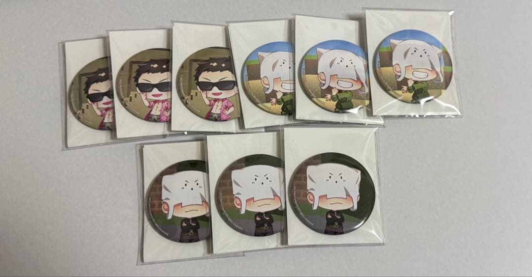 日常組トラゾー缶バッジまとめ売り