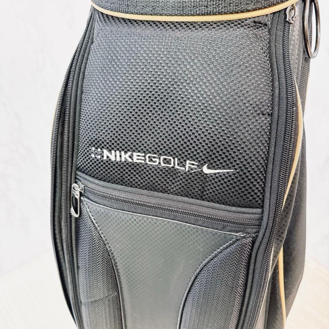 NIKE GOLF キャディバッグ 9インチ ゴルフバッグ 黒 軽量 ブラック