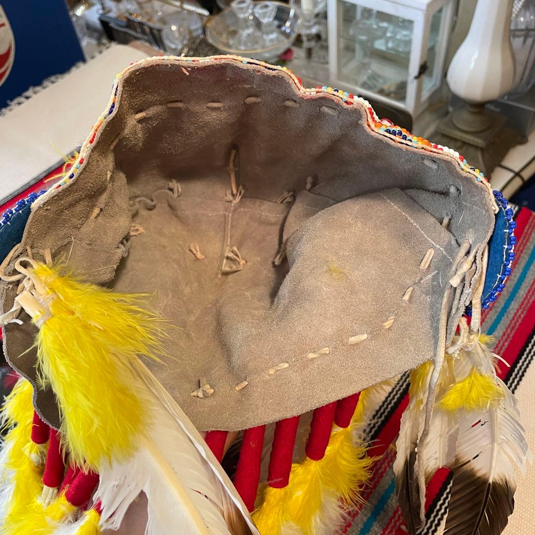 貴重品！ネイティブアメリカン ウォーボンネット　USAヴィンテージ雑貨/ナバホ族