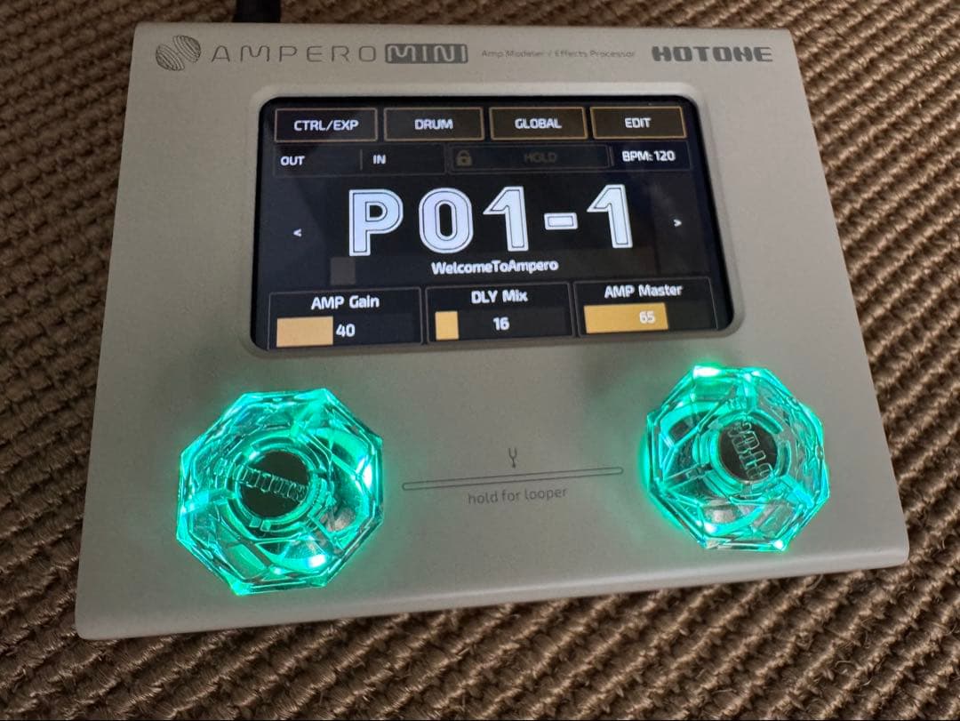 【美品】Hotone Ampero Mini ギターエフェクター