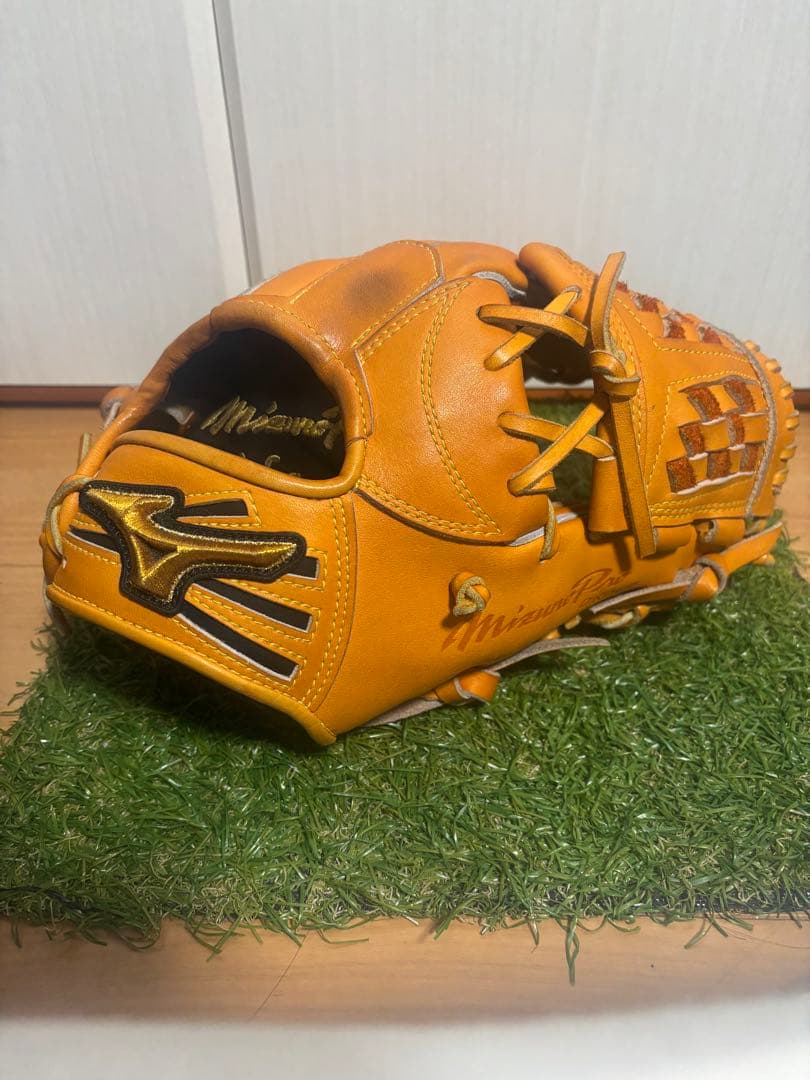 日本製　波賀ジャパン　MM型 宮本慎也　ミズノプロ 内野手　オーダーグラブ