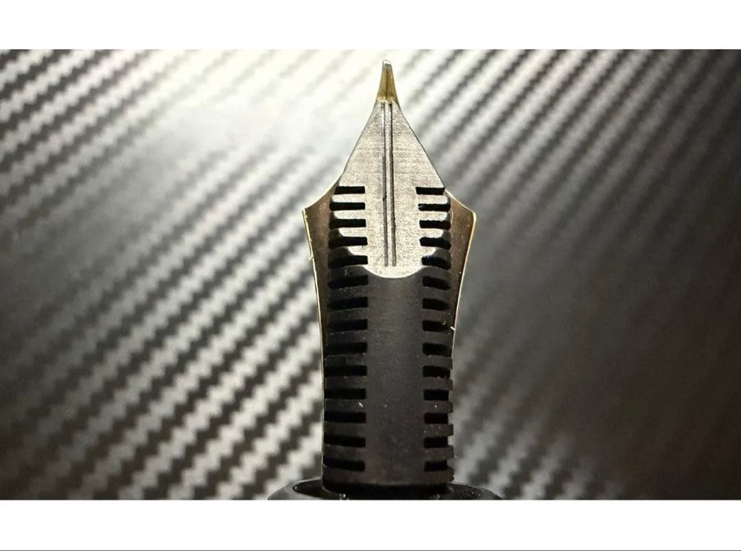 美品 縦溝芯 モンブラン 149 18C 3帯 F 細字 万年筆