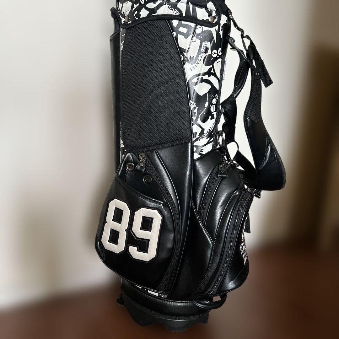 PEARLY GATES キャディバッグ ブラック/ホワイト