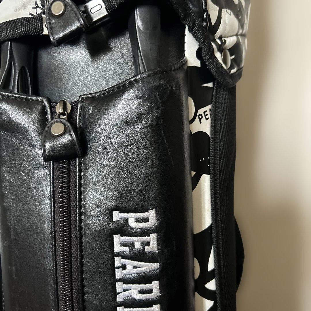 PEARLY GATES キャディバッグ ブラック/ホワイト