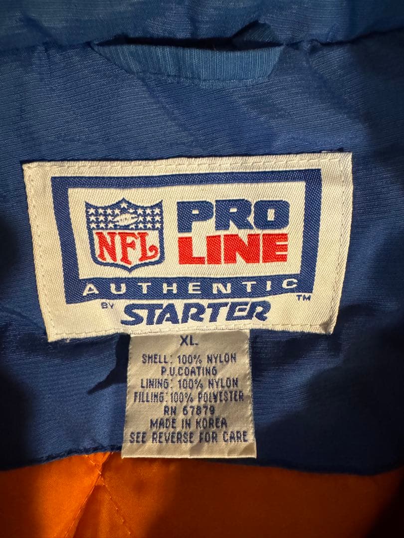 NFL デンバー・ブロンコス ジップアップウインタージャケット（総刺繍）