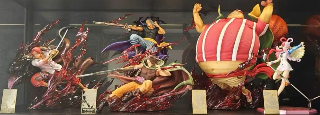 ワンピース POP 赤髪海賊団 シャンクス 4体 フィギュア ガレージキット