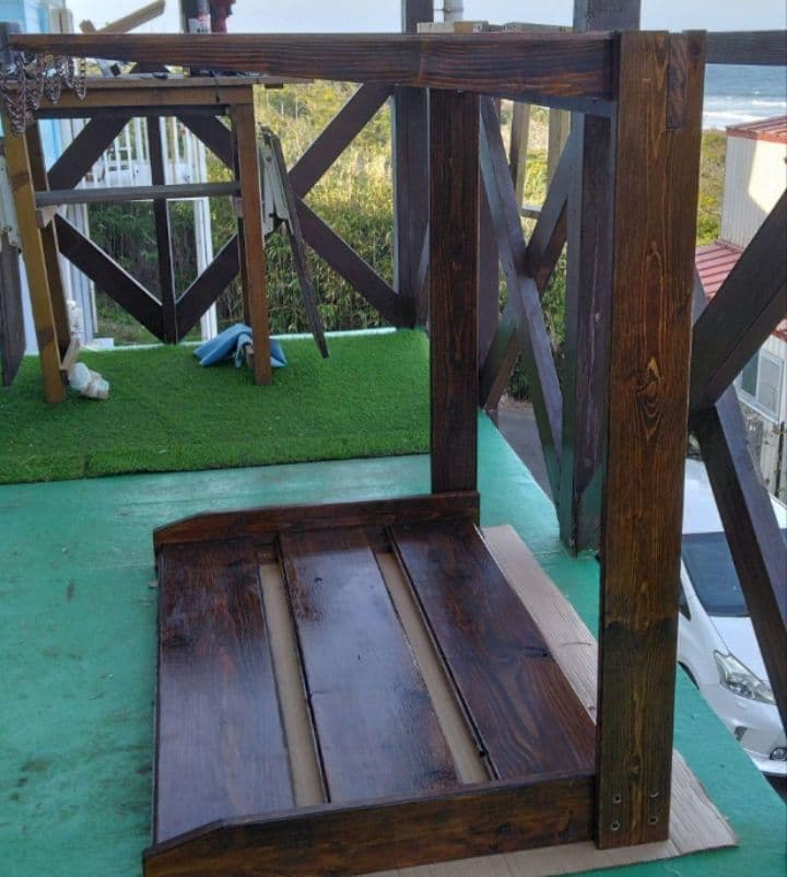 no.42サ－フボ－ドラック　サ－フボ－ドスタンド　ボードスタンド　ボードラック