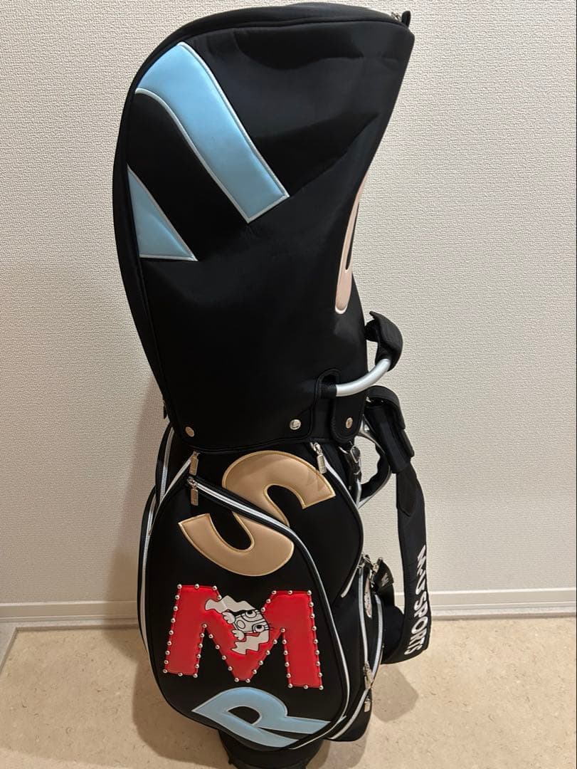 MU SPORTS ブラック ゴルフバッグ　9.5型