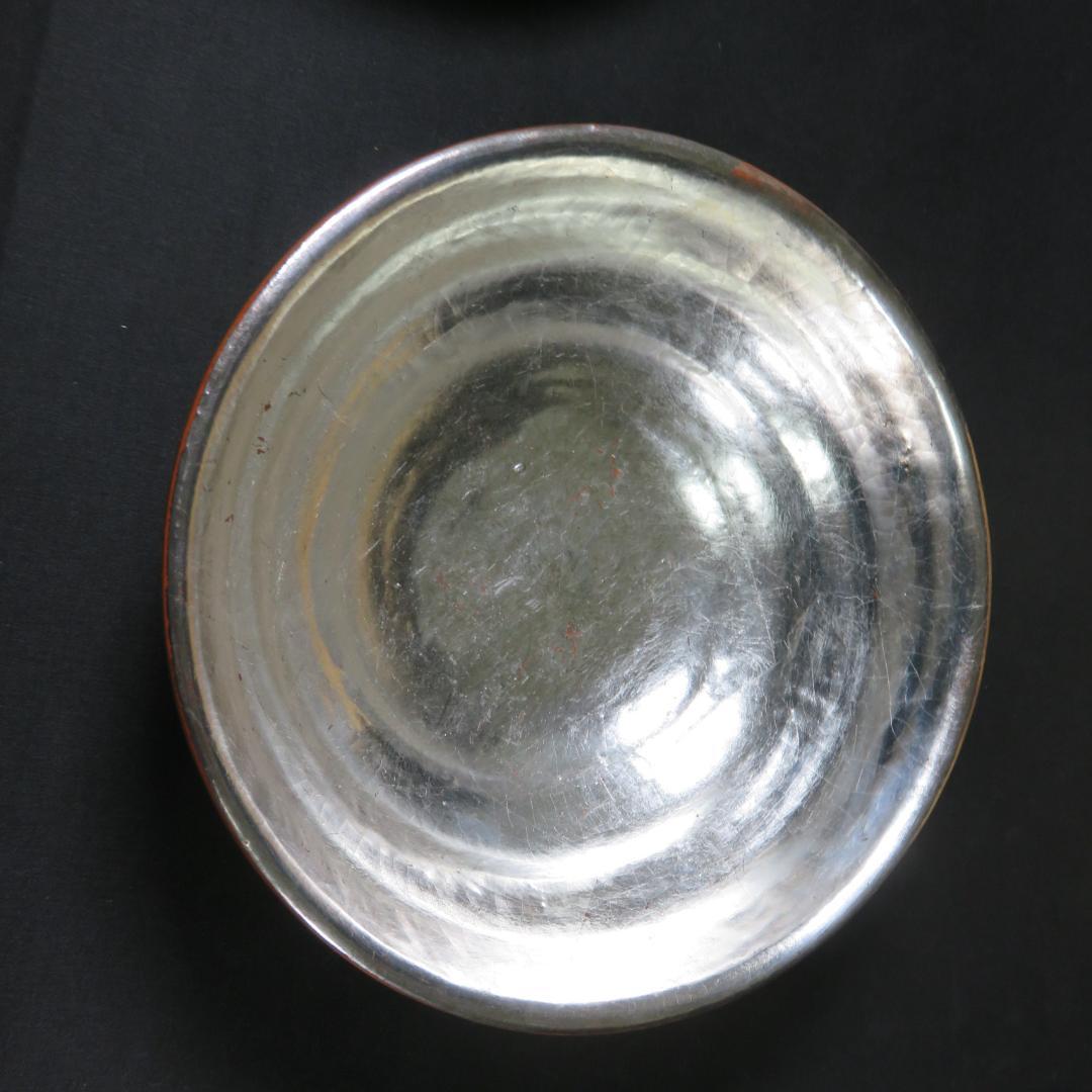 茶碗 陶造 楽焼 嶋台 金銀 貫入 木箱 共箱 茶道具 抹茶碗 茶器