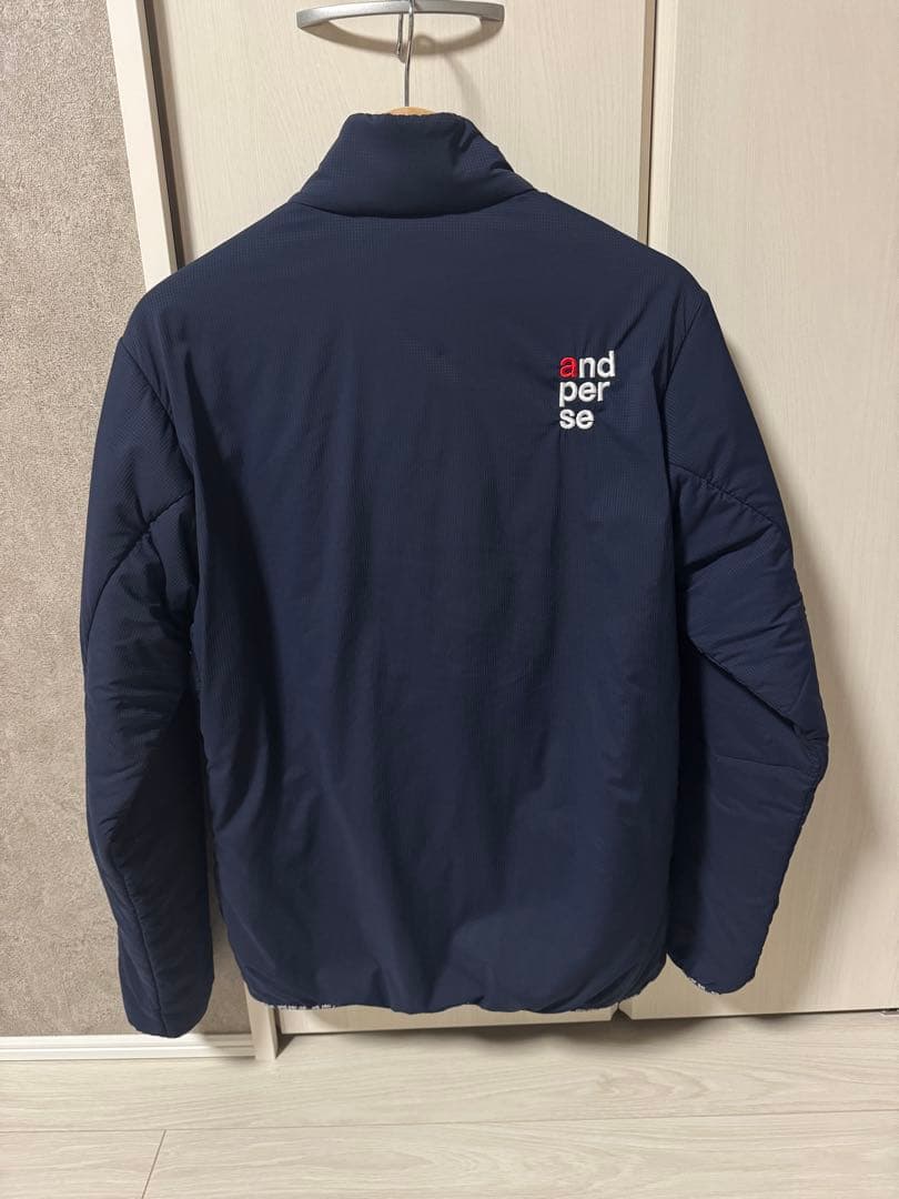 and per se ネイビー ダウンジャケット