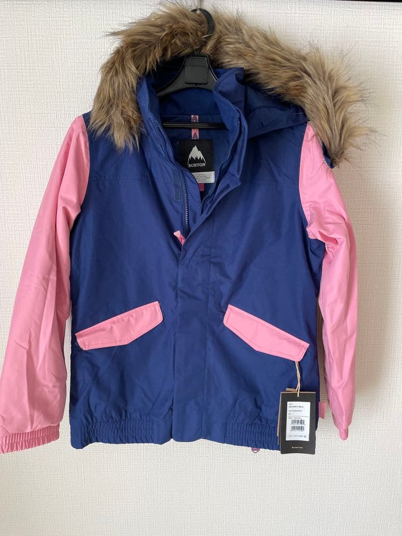 新品‼️Burton 子ども用スキーウェア ネイビー/ピンク　L