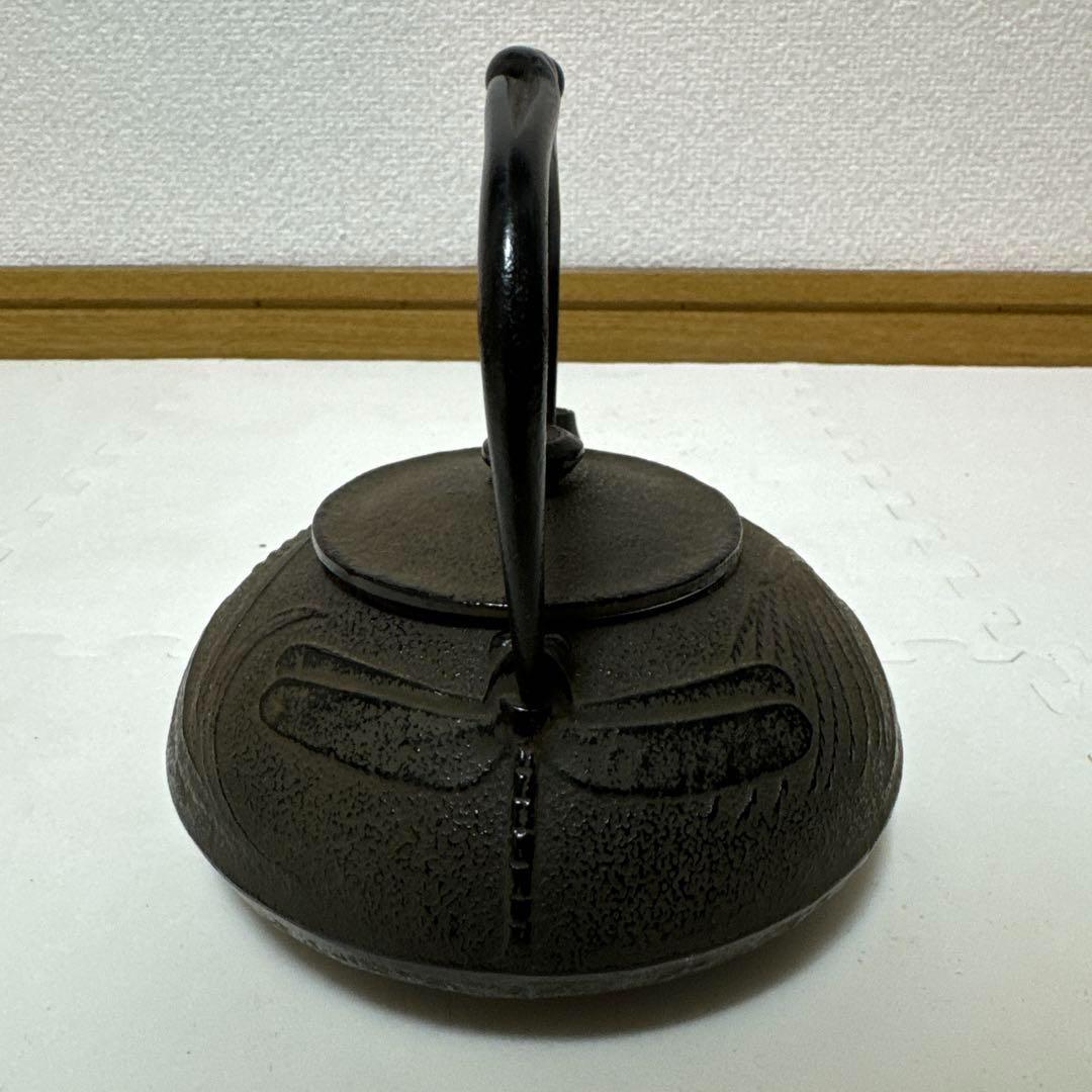 【希少】南部鉄器　急須　宝生堂　とんぼ　茶漉し付き　6.6mm