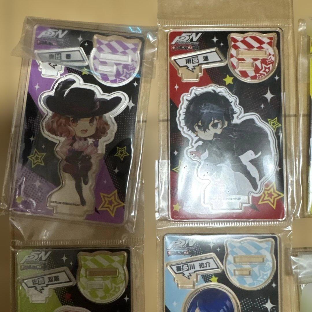 ペルソナ５　ナンジャタウン　アクスタ　全９種　おまけ付　雨宮蓮　明智吾郎