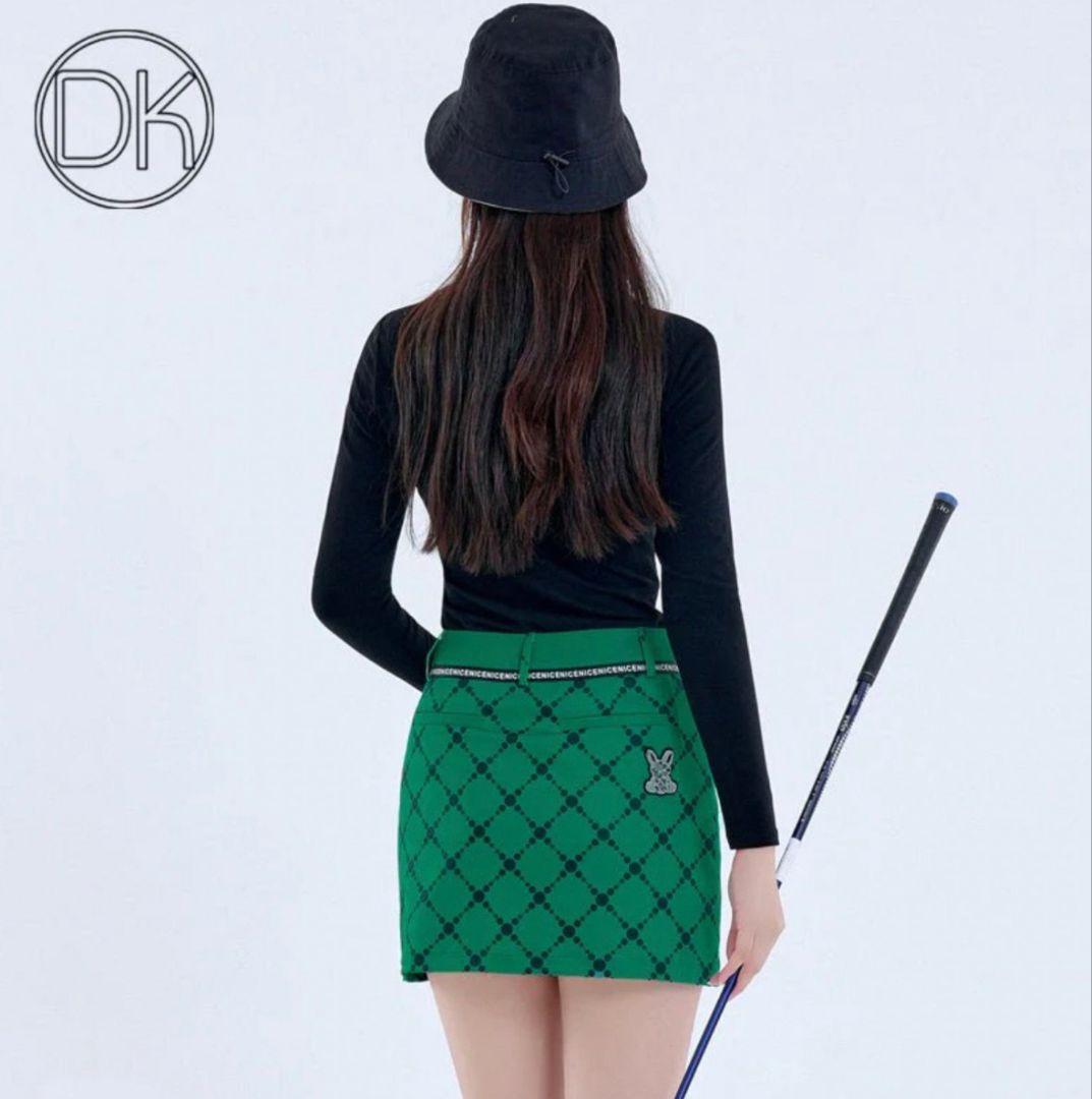 ゴルフウェア レイヤード風 デザイン 上下セット M