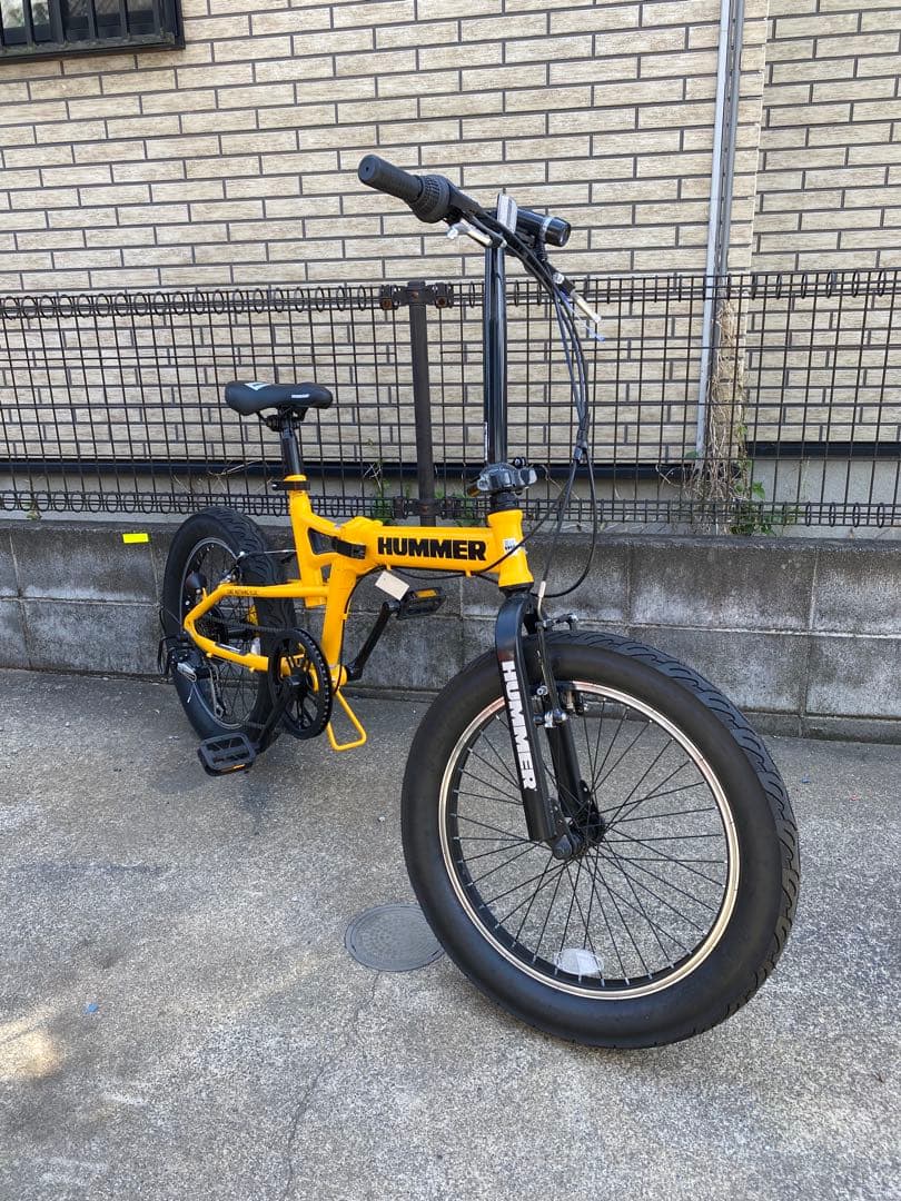直接引取のみ【美品】HUMMER FDB206FAT-BIKE 20インチ