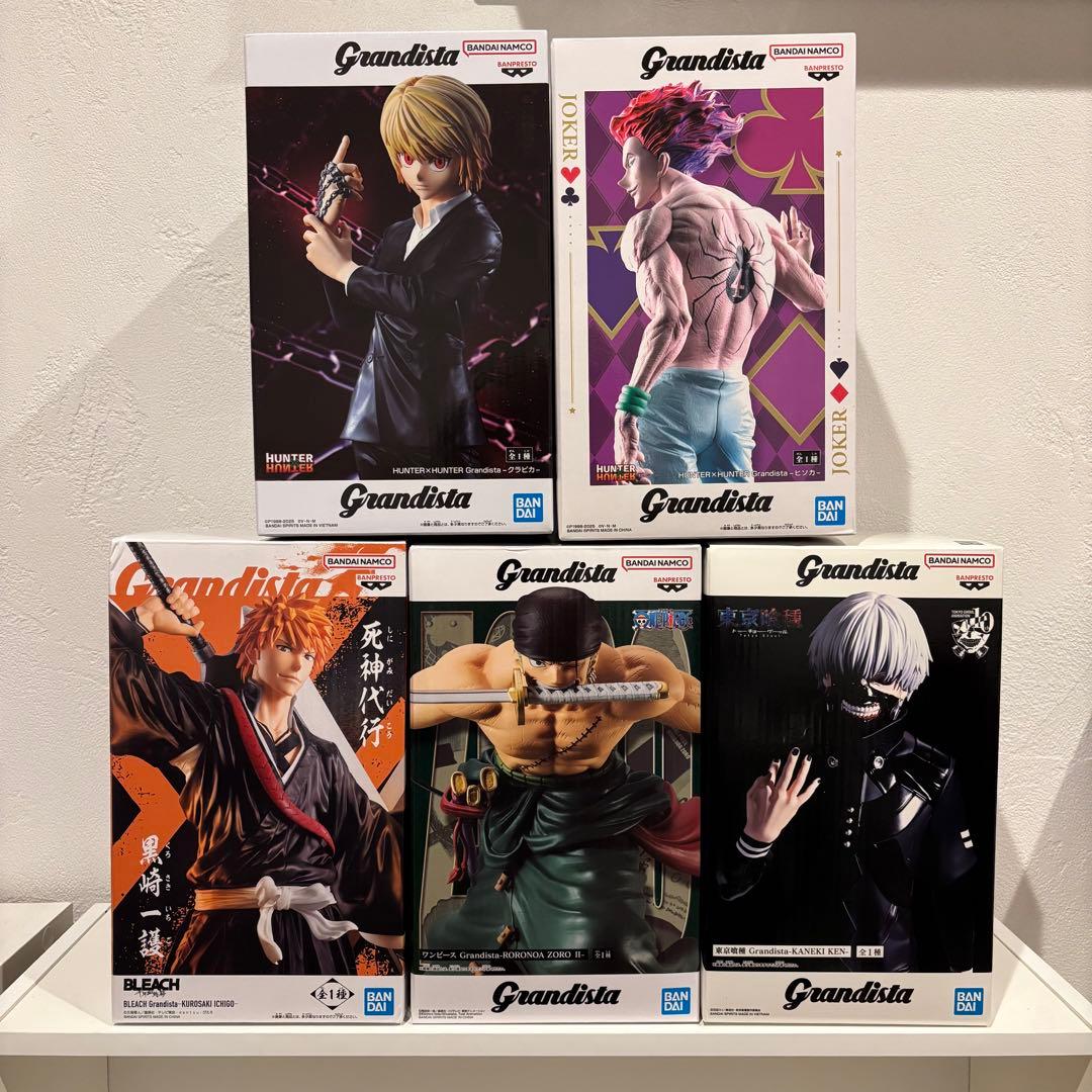 ヒソカ クラピカ 黒崎一護 ゾロ 金木研 grandista 5点セット