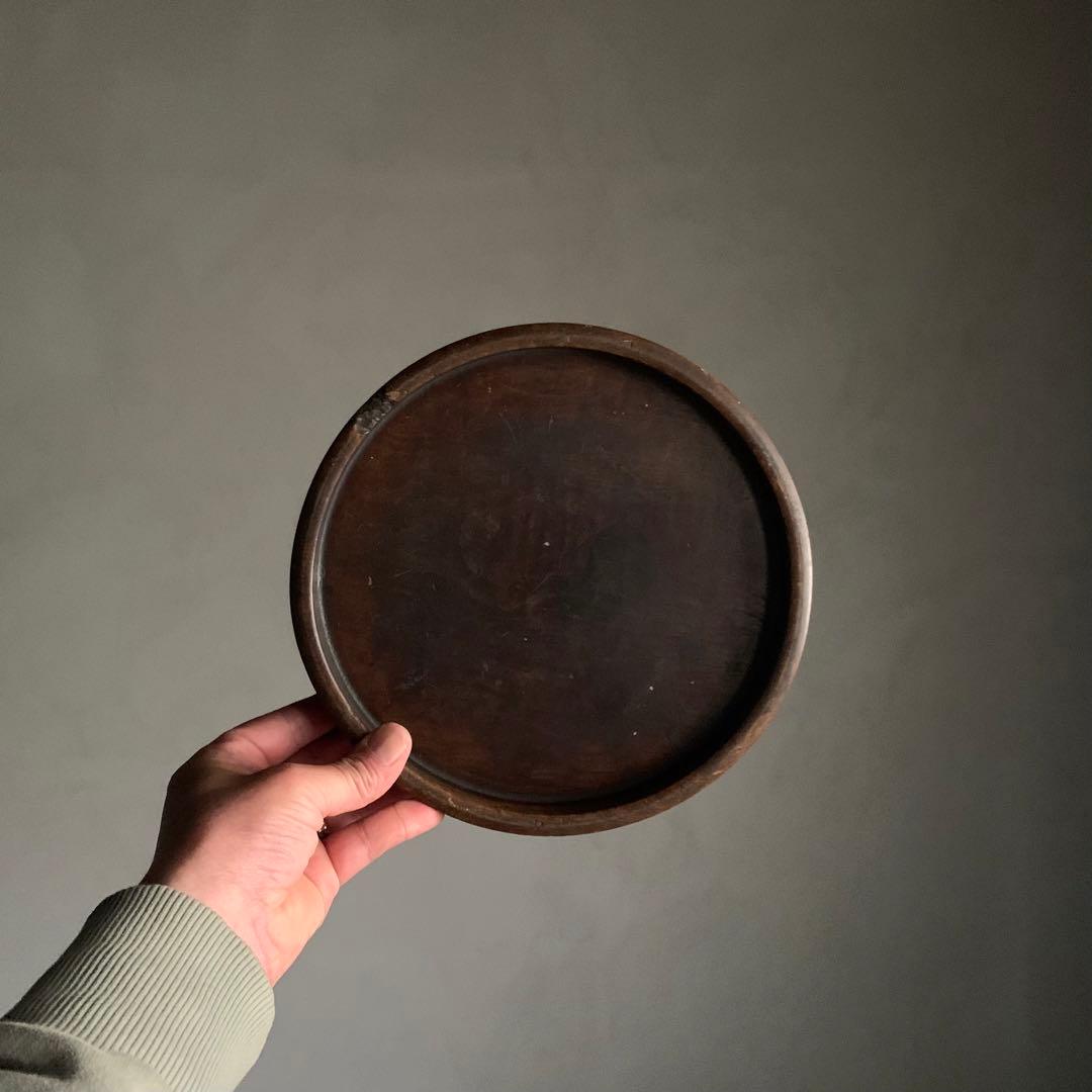 佳き姿の くりぬき盆 小ぶり 古道具 アンティーク