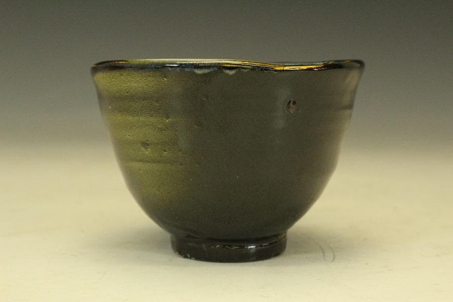 信楽焼 湯呑 冬華 高橋政男 在銘 箱入 無形文化財 未使用(メ1074)