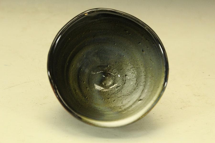 信楽焼 湯呑 冬華 高橋政男 在銘 箱入 無形文化財 未使用(メ1074)