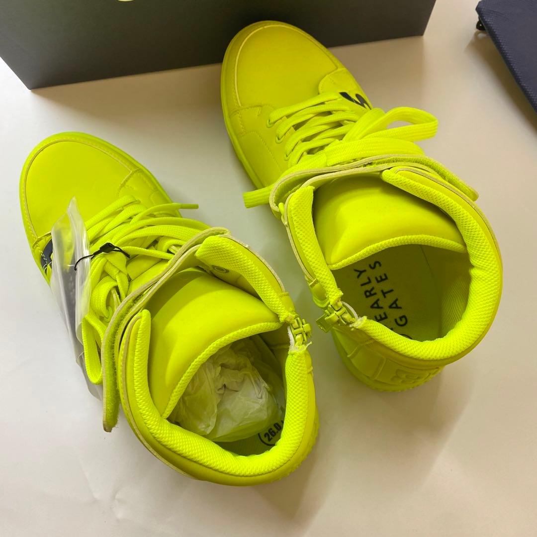 PEARLYGATES 053-0992309 イエロー ゴルフシューズ 箱あり