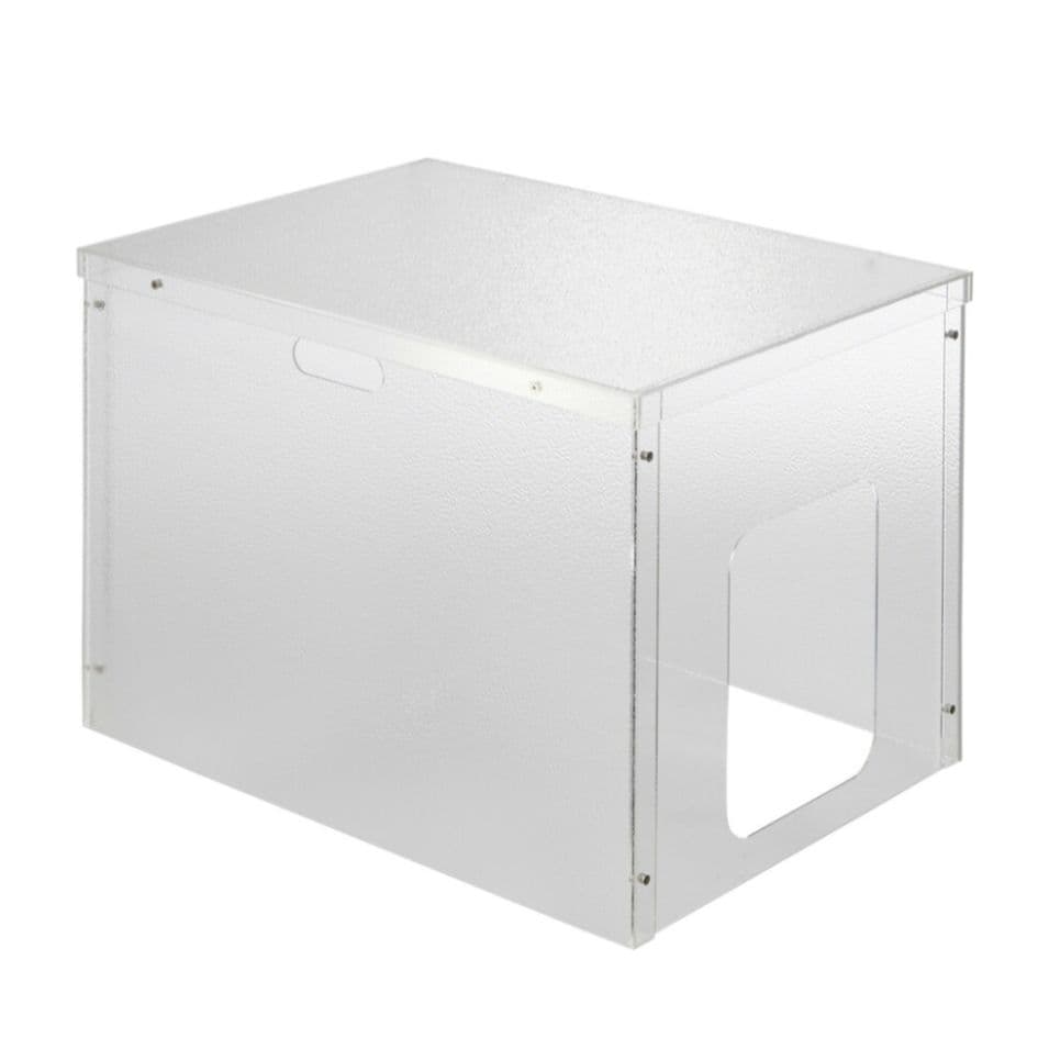 アクリル製　ペット　トイレカバー　ネコ用