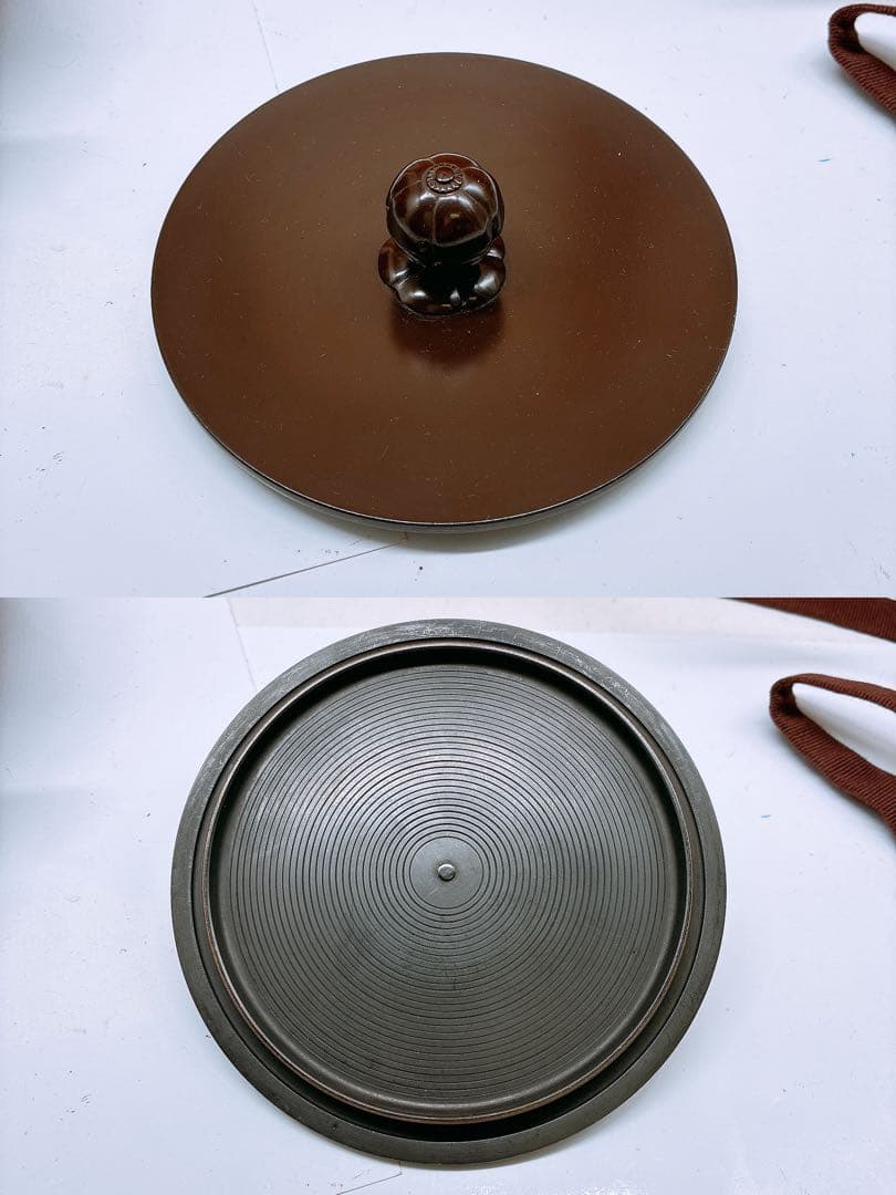 御*彦様 浜松地紋付平丸羽付 釜師 高橋敬典 置炉釜★茶釜 おきろがま 木箱入り