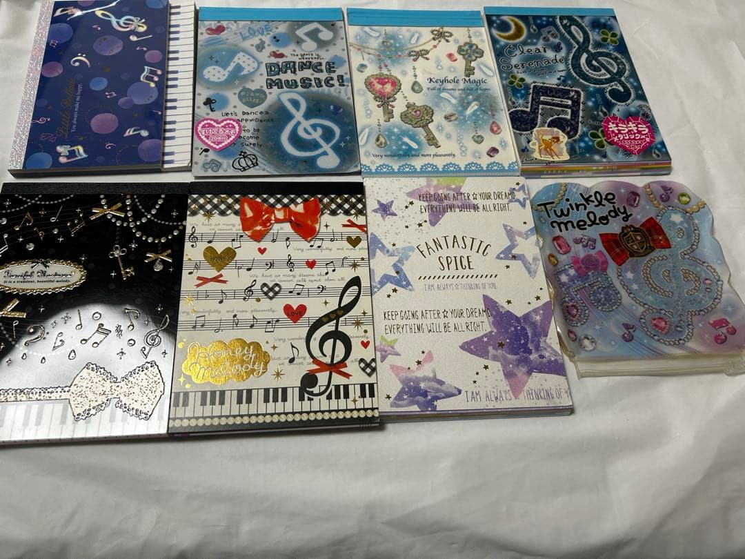 平成　レトロ　ファンシー　音符　星　りぼん　キラキラ　メモ帳　大量　おまとめ売り