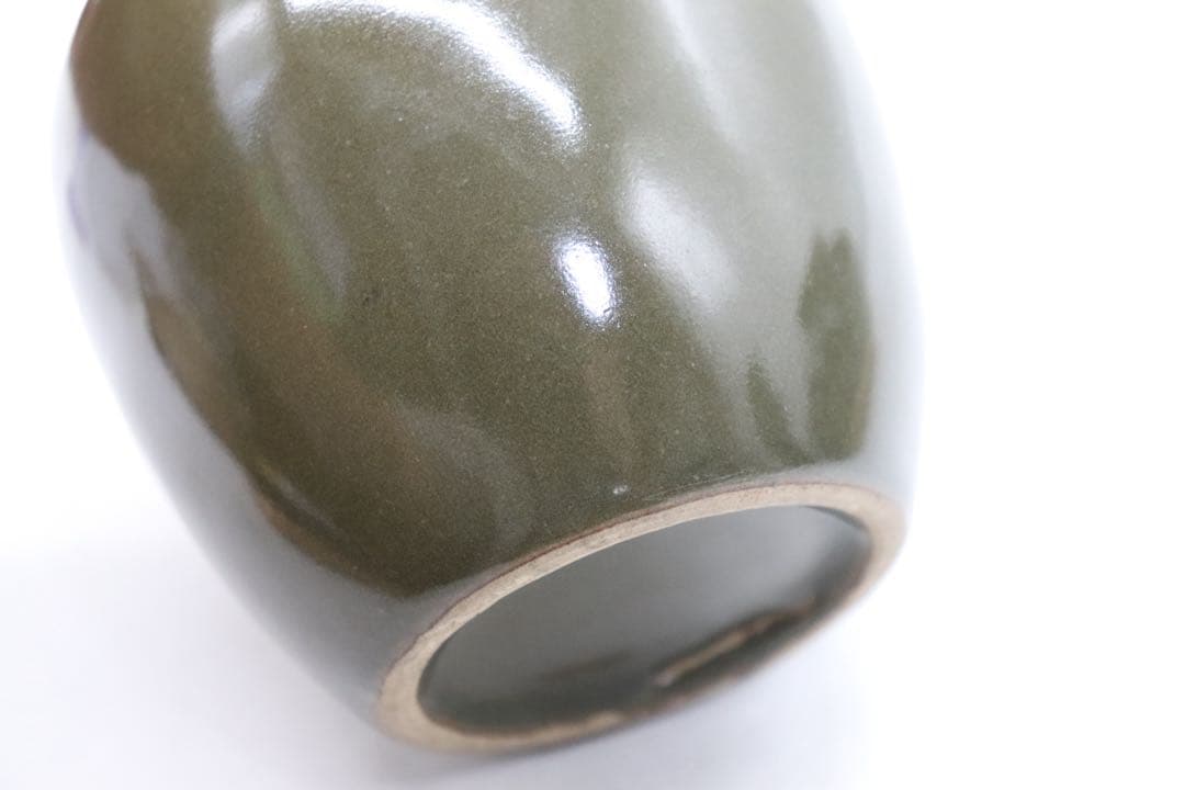 中国　そば釉小壺　送料込み250901