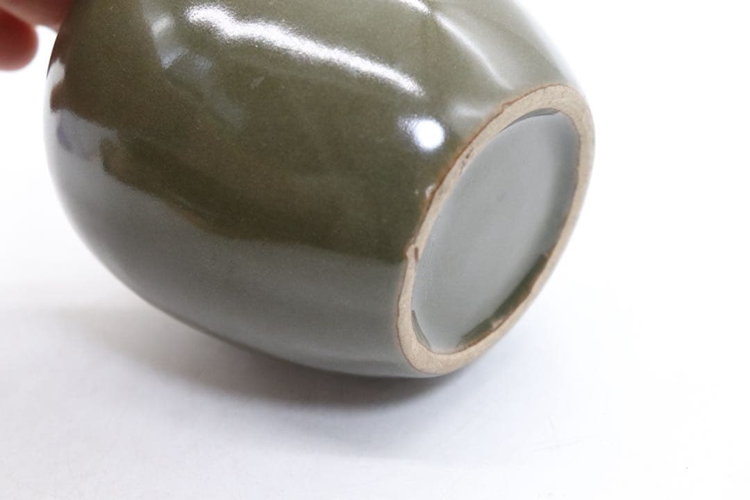 中国　そば釉小壺　送料込み250901