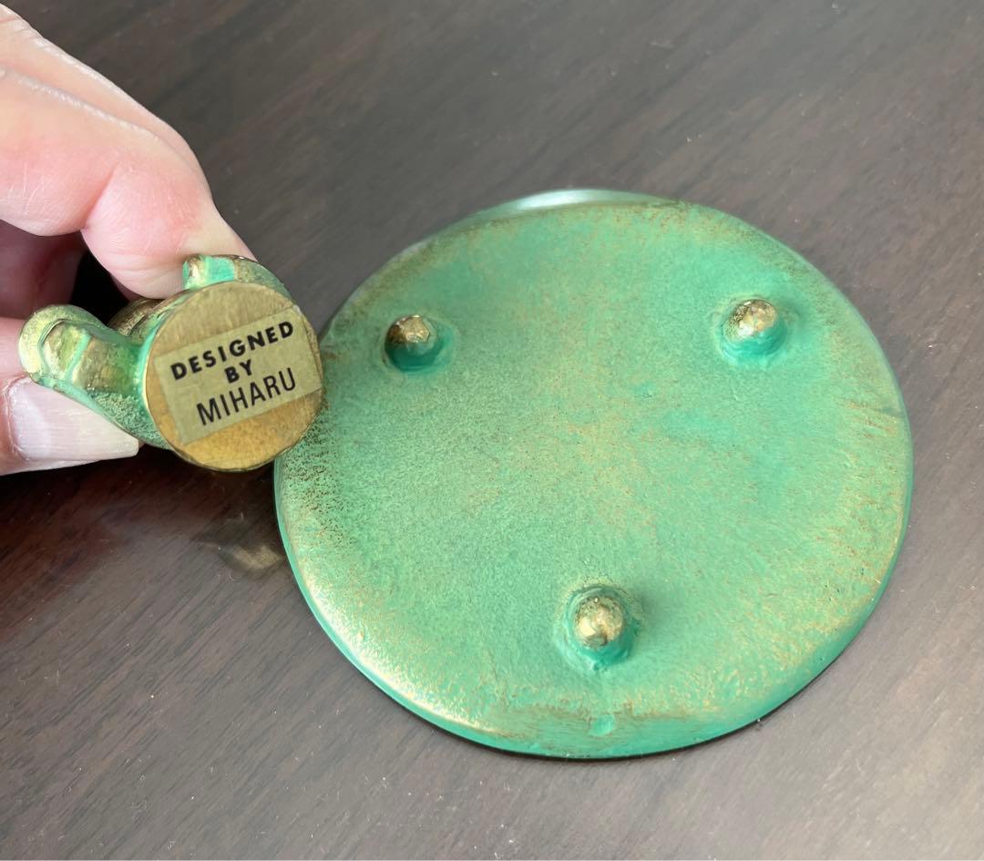 年末年始限定値下　金属製 仏像 お香立て 皿付き