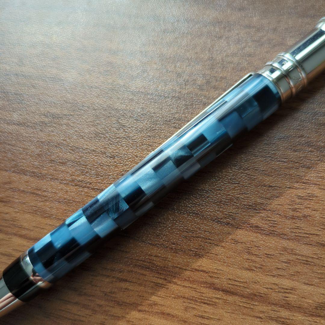 PARKER パーカー ボールペン デュオフォールド チェック ブルー