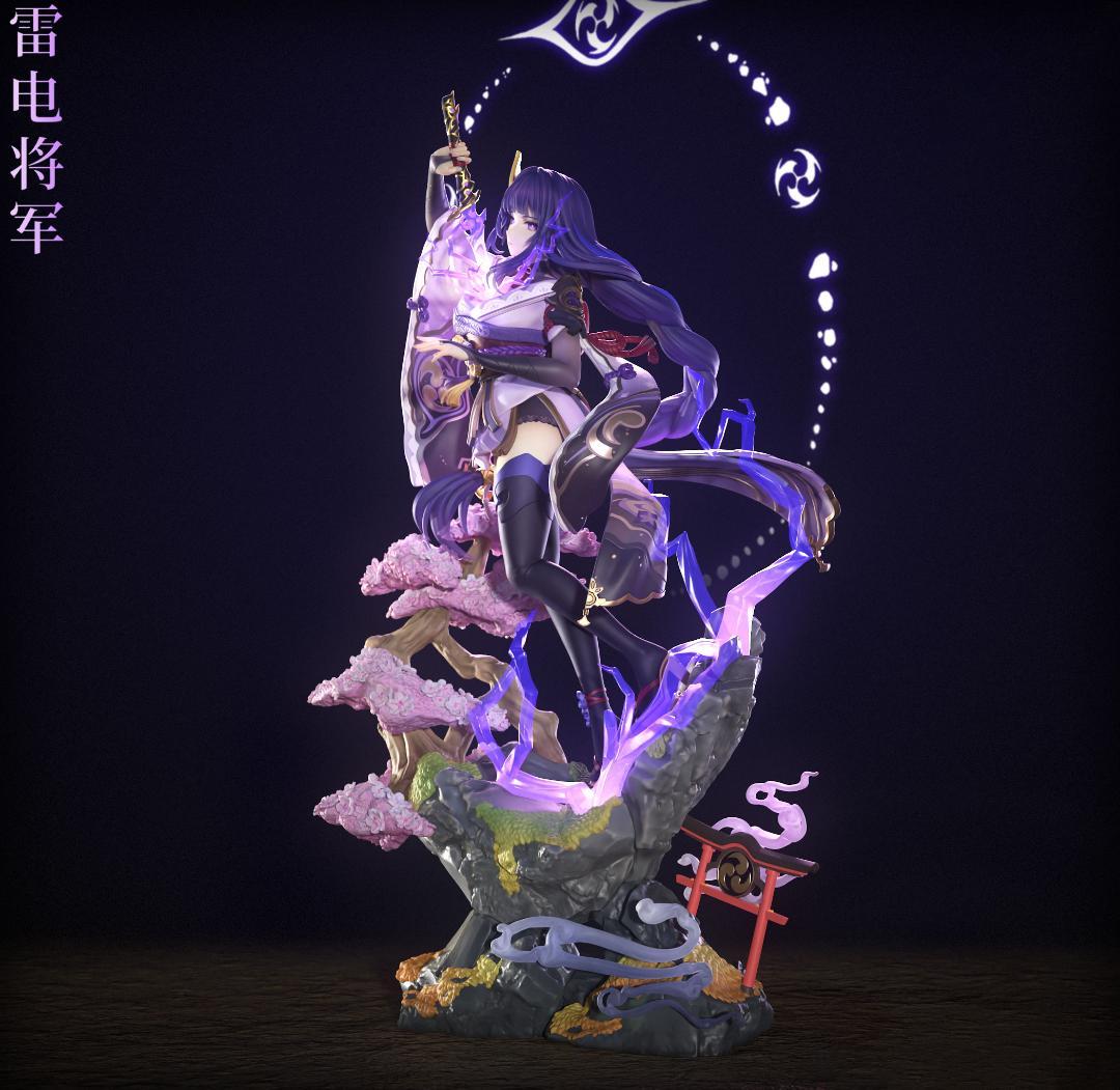 原神 雷電将軍 1/7 未塗装未組立 フィギュア ガレージキット 美少女