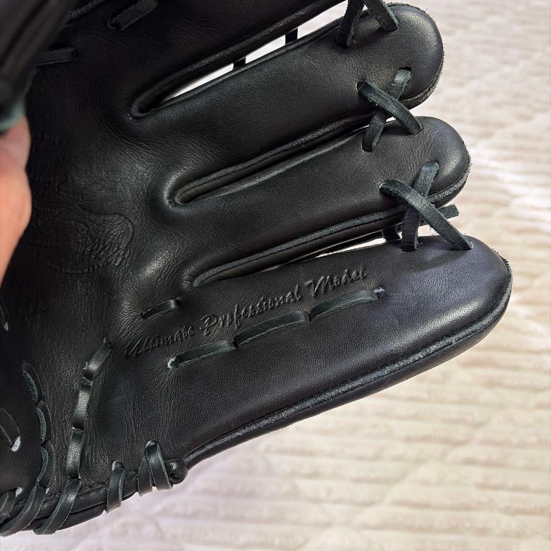 ブラック 軟式グローブ レザー製　少年野球