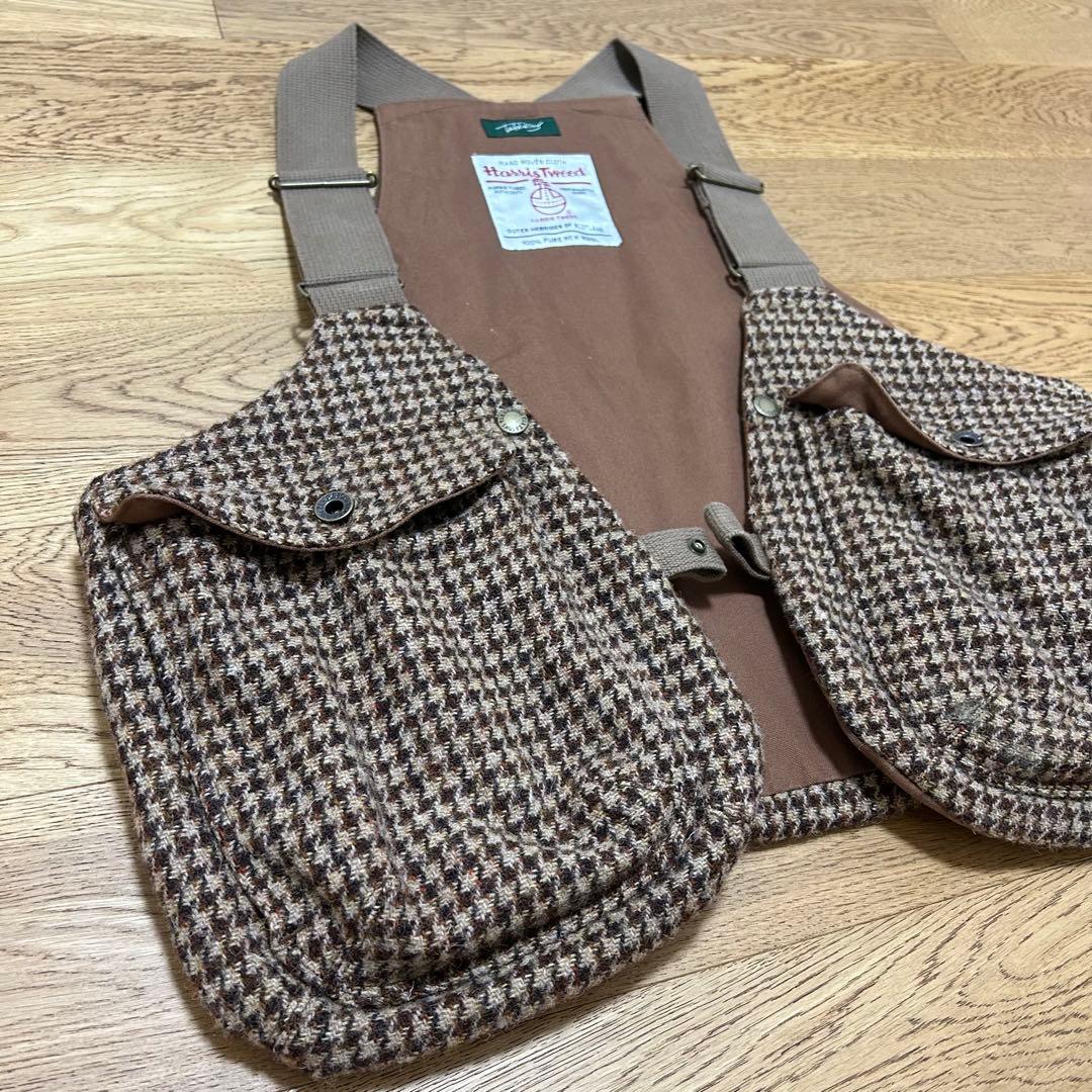 TAKE&SONS GAME VEST カスケット　ハリスツイード