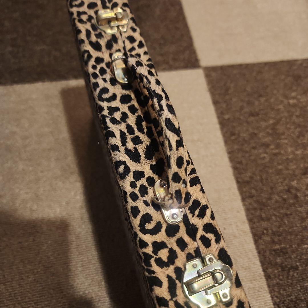 麻雀セット ヒョウ柄ケース付き　背竹　骨