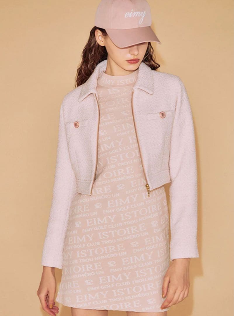 Eimy Golf Eimy Istoireミルキーツイードジャケット