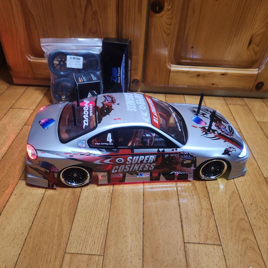 タミヤ ドリフト ラジコン フルセット　TT02　　シルビア　ボディ　赤tt01