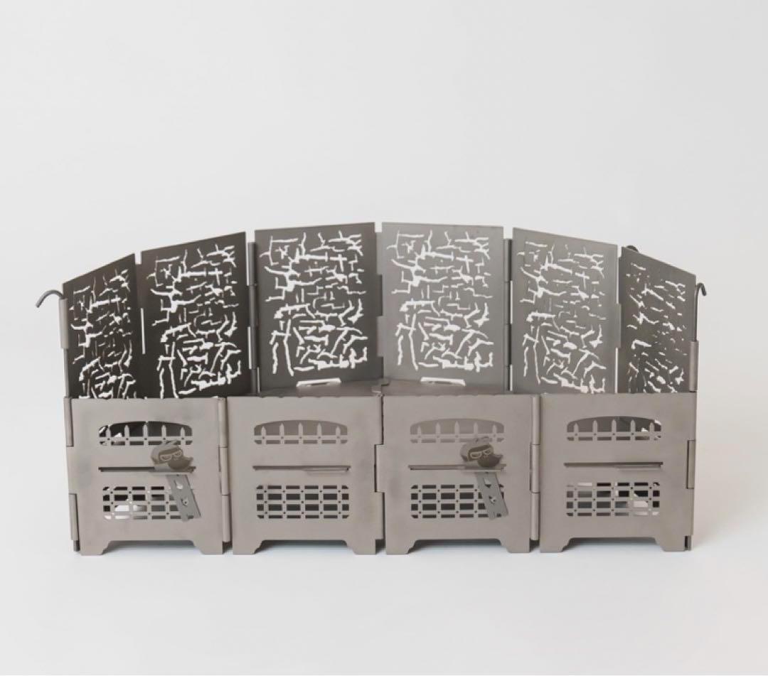 【希少コラボ】ナチュモン×サンゾー工務店 RODAN クラック焚き火台