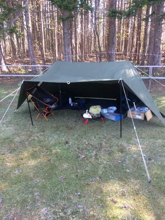 パップテント ファスナー加工済み シェルターハーフテント