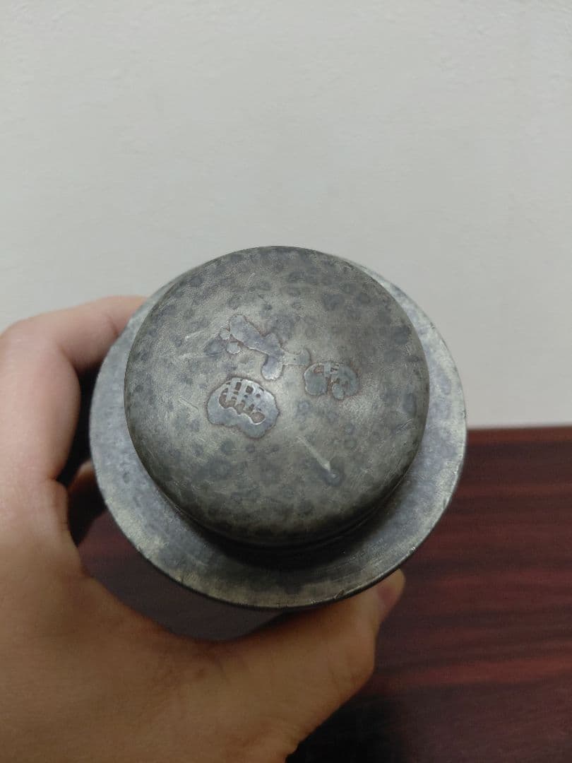 古い錫　茶壺　茶入　茶道具