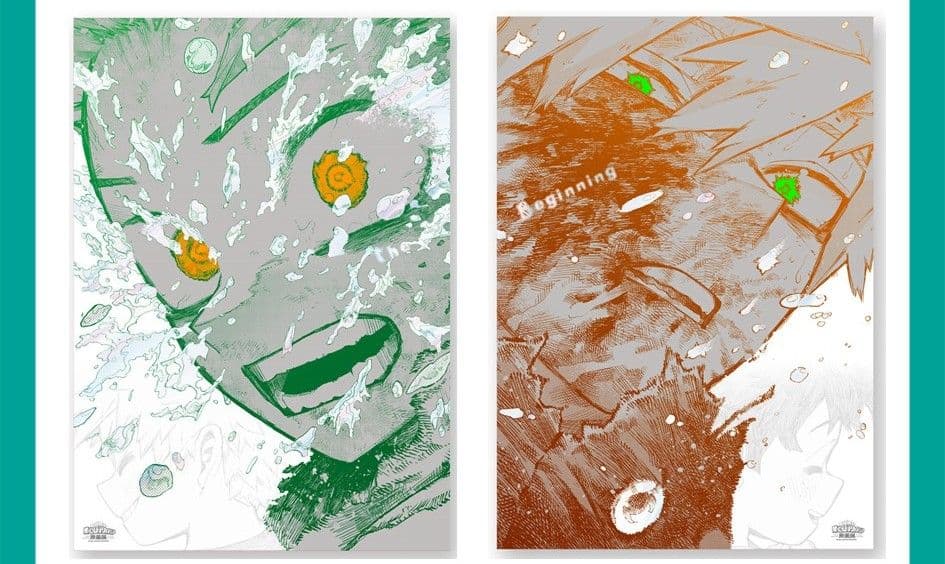 ヒロアカ原画展 A2アートポスター2枚セット　【The Beginning】