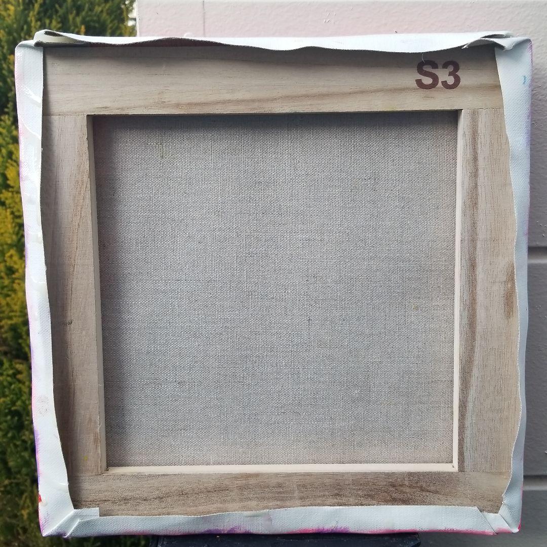 油絵　専用　朝やけに胸をはる黄色い鳥