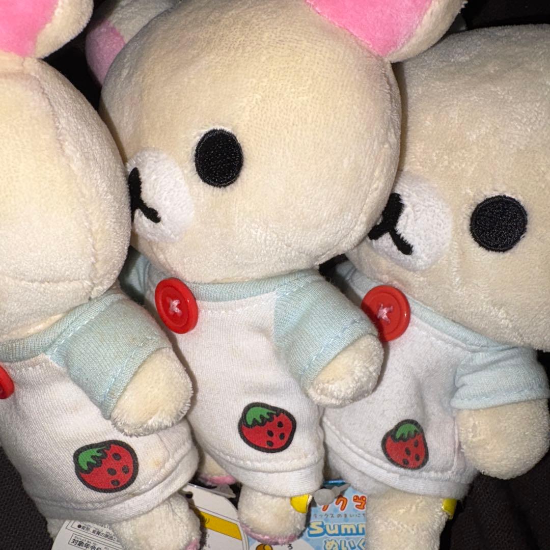 激レア　初期　コリラックマ　summer ぬいぐるみ　３体セット　いちご
