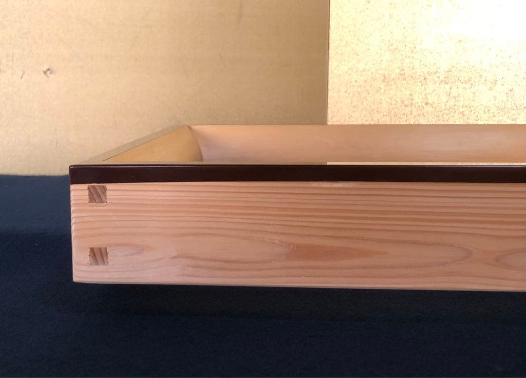 《R》茶道具 北山丸杉 炉縁 元箱　260116き4