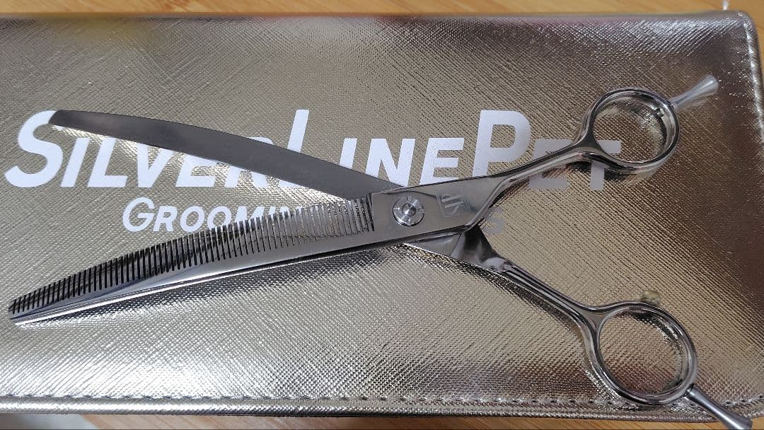 oneさま専用●シルバーライン　カーブセニングシザー 7.25インチ　ケース付き