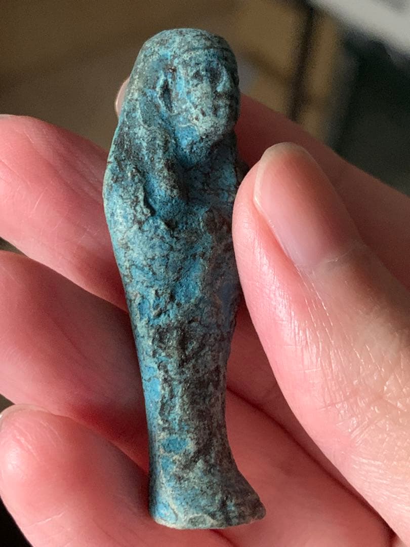 古代エジプト　出土　ファイアンス製　ウシャブティ　ガンダーラ　ホルス　スカラベ