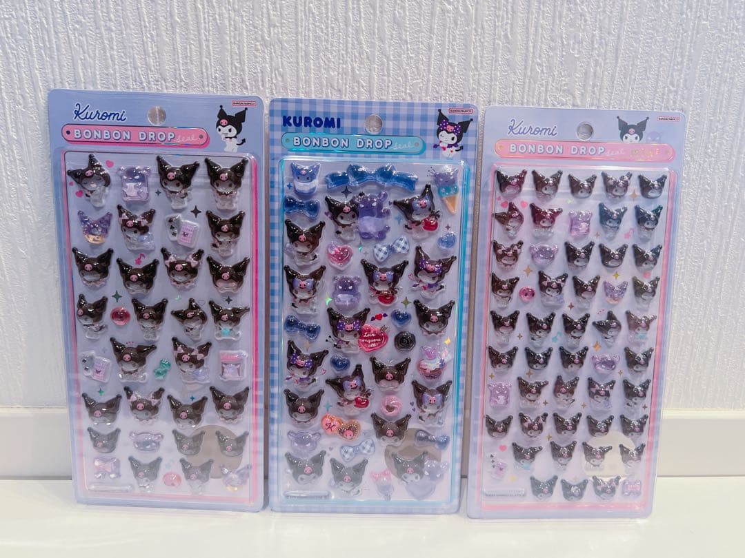 サンリオ　クロミ　ボンボンドロップシール　第一弾　第二弾　mini シール帳