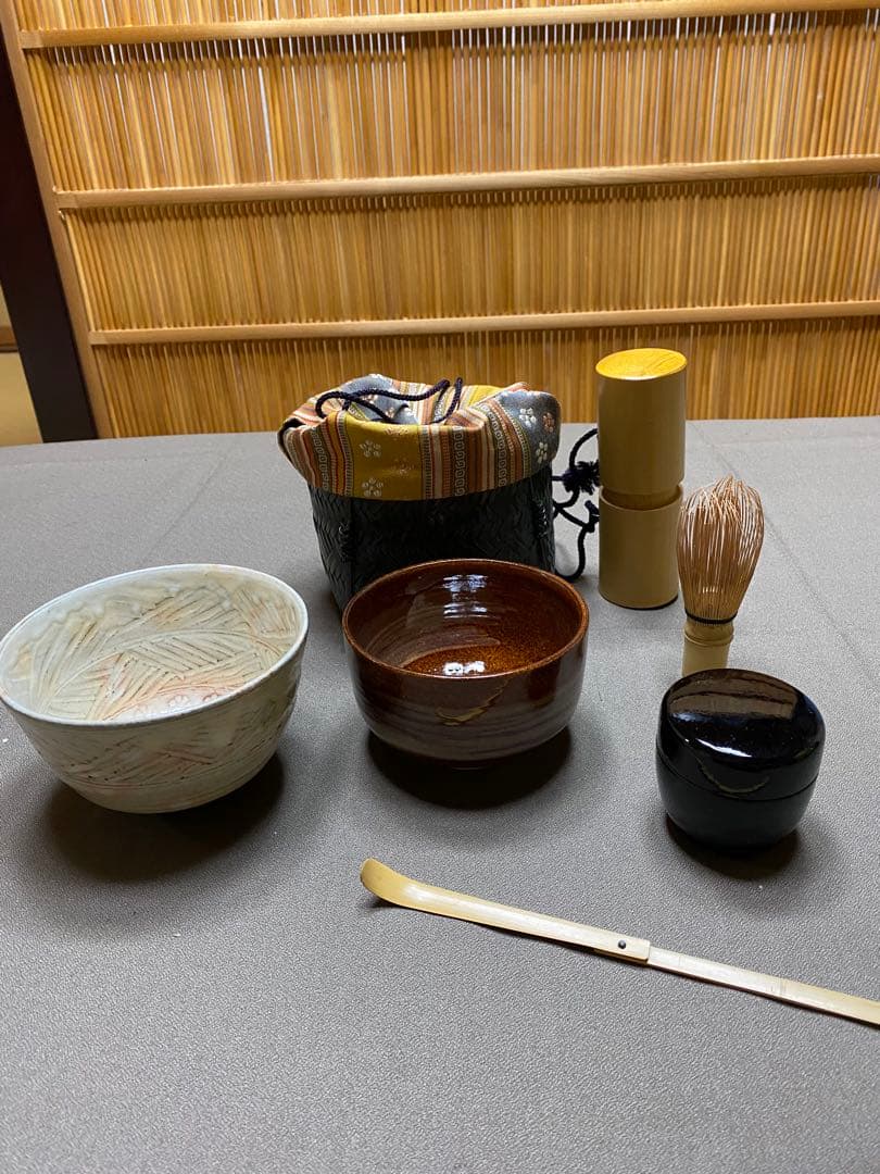 【本日限定】茶道具/御幸籠セット 巾着籠 薩摩間道