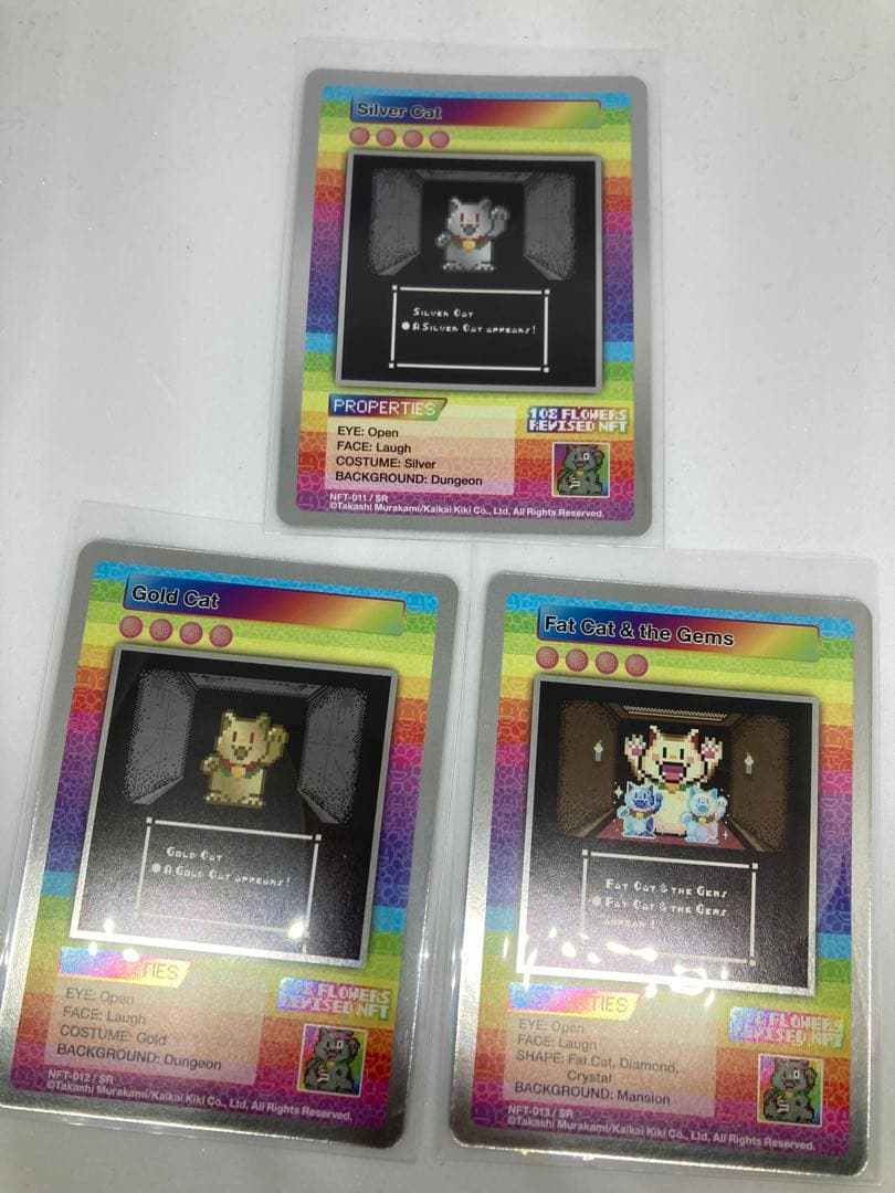 ②【SR全3種】108フラワーズリバイズド NFT購入者限定プロモカード